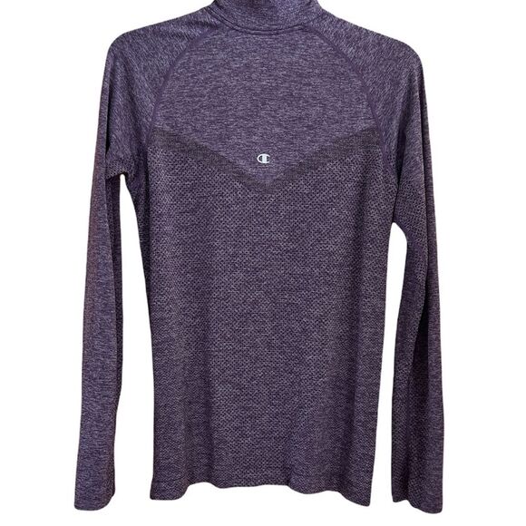 Champion Vapor Moisture Wicking Purple Fitted Quarter Zip  Pullover Size… - Picture 4 of 8
